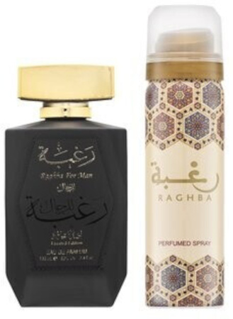 Lattafa Raghba For Man 100ml Eau de Parfum+DS 25ml